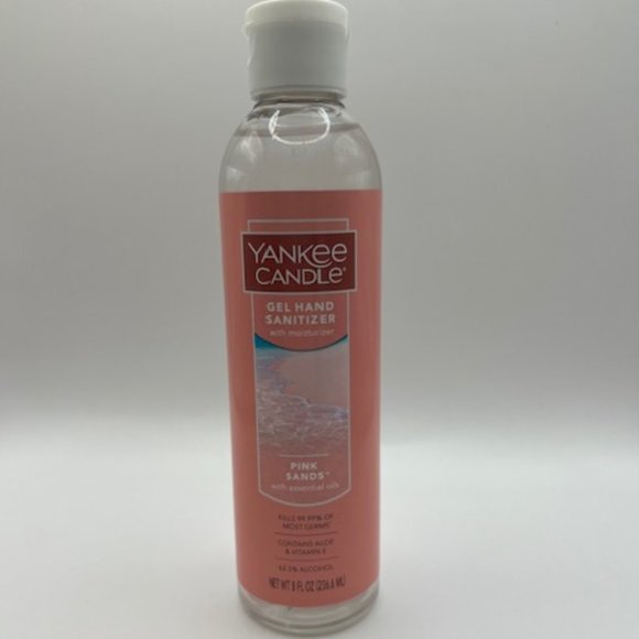 NEW Yankee Candle Hand Sanitizer 8oz Pink Sands Gel - Picture 1 of 2